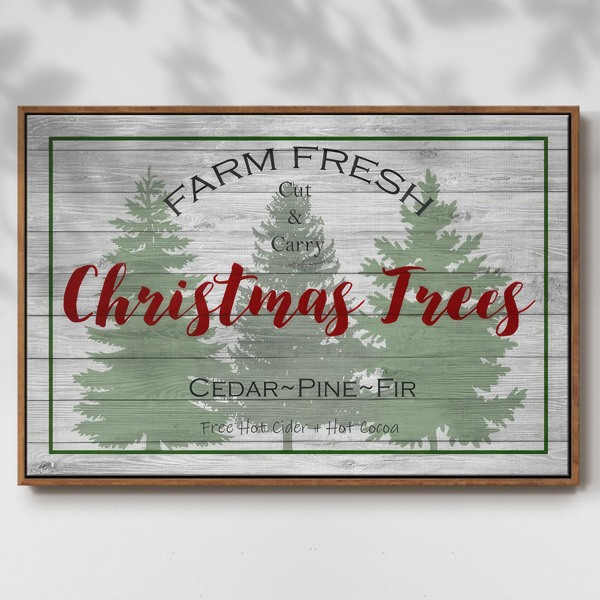Farm Fresh - Floater Framed Canvas Print
