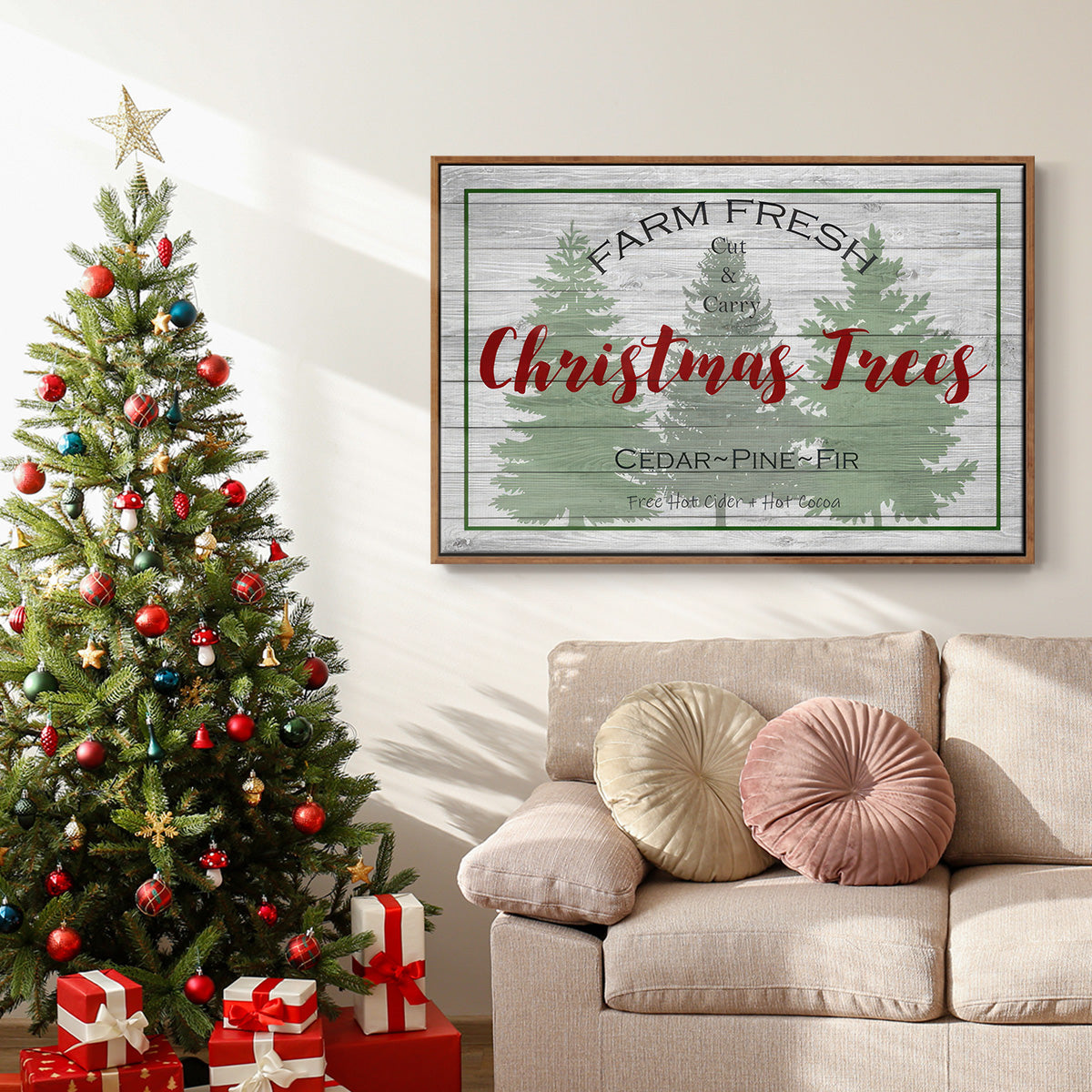 Farm Fresh - Floater Framed Canvas Print