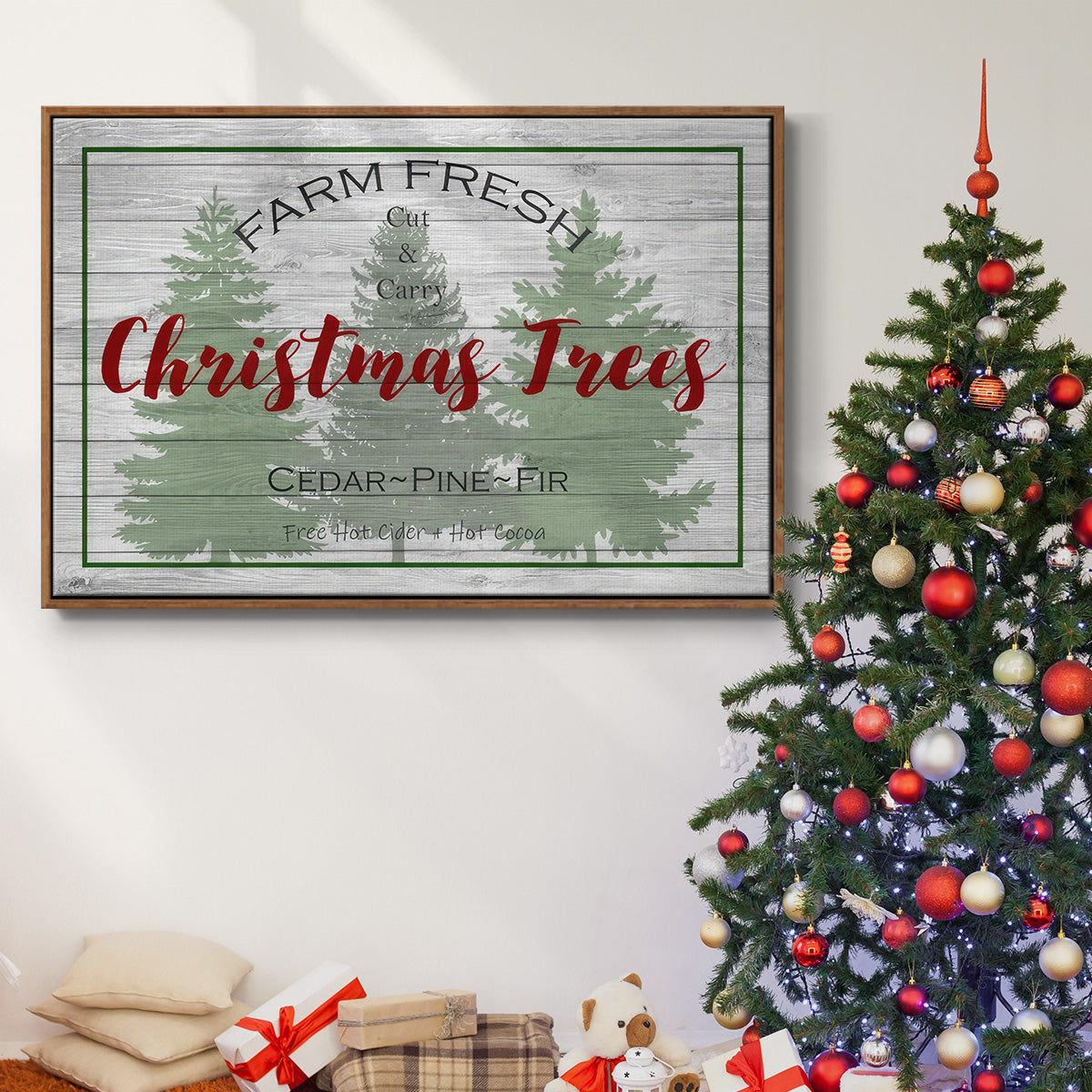 Farm Fresh - Floater Framed Canvas Print