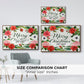 Christmas Floral Wreath Collection A - Floater Framed Canvas Print