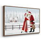 Christmas Love Collection A - Floater Framed Canvas Print