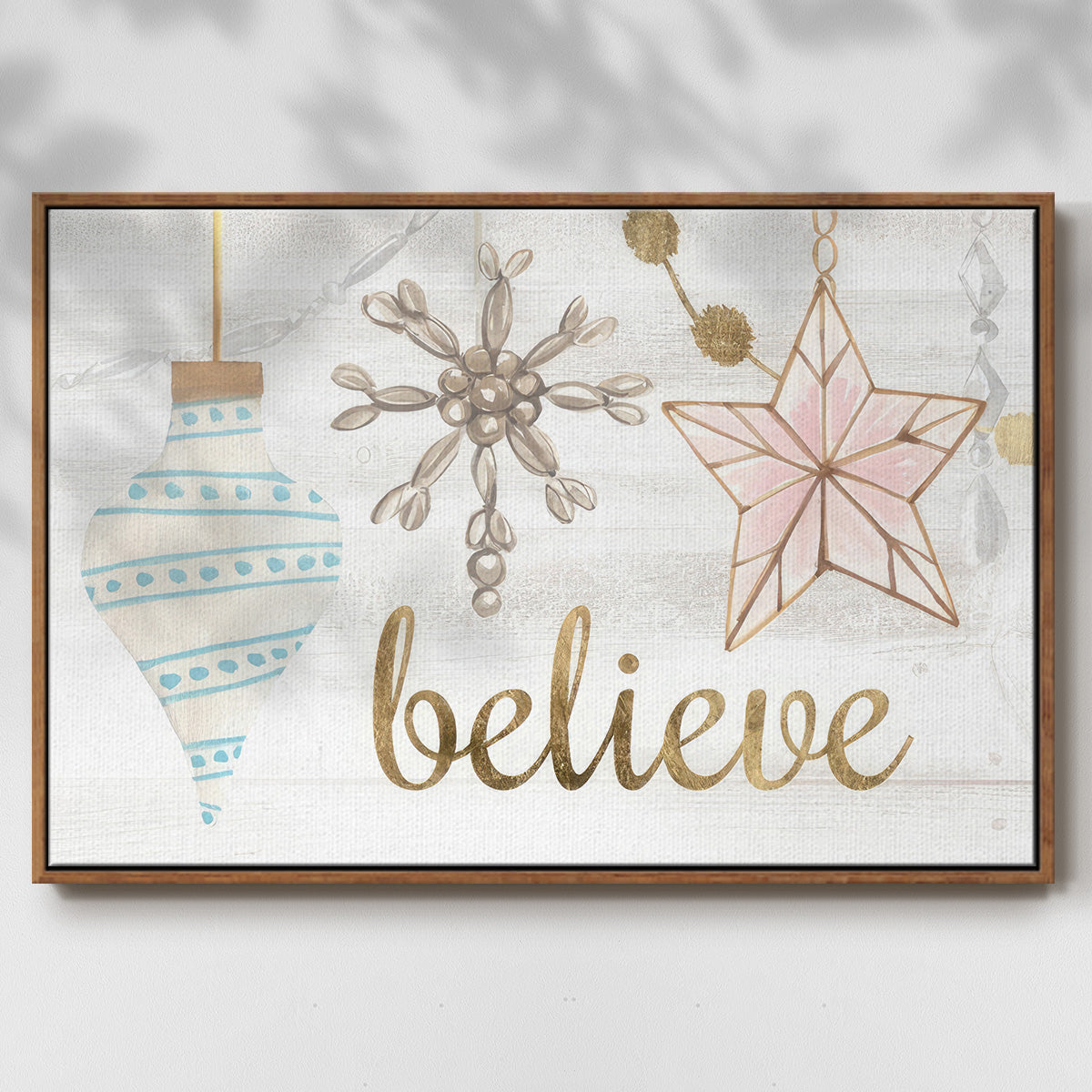 Elegant Ornaments Collection A - Floater Framed Canvas Print