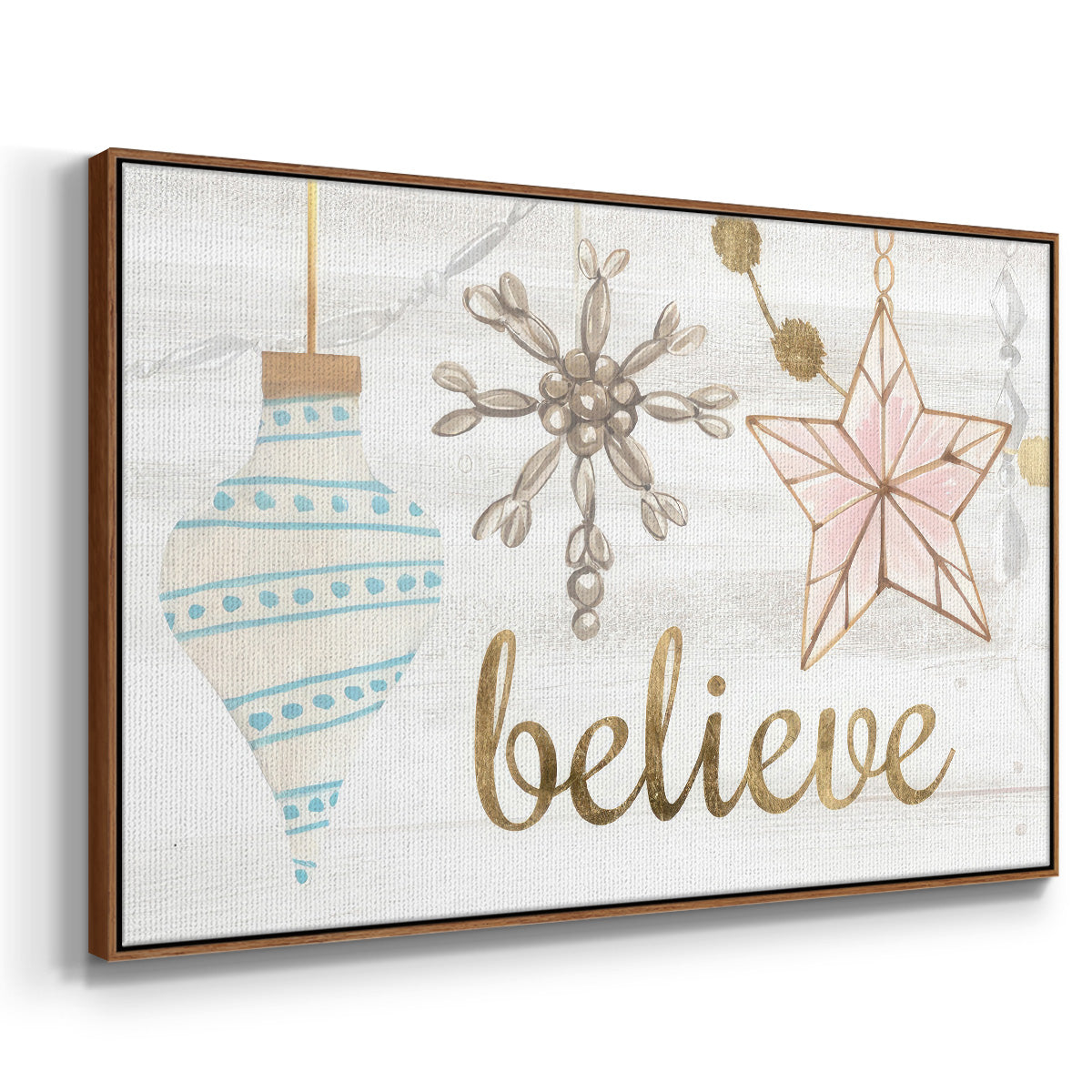 Elegant Ornaments Collection A - Floater Framed Canvas Print