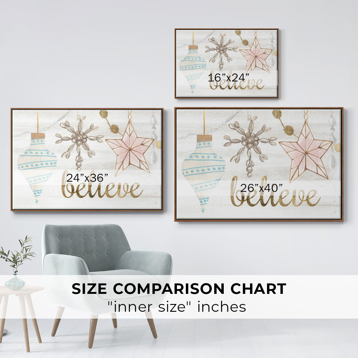 Elegant Ornaments Collection A - Floater Framed Canvas Print