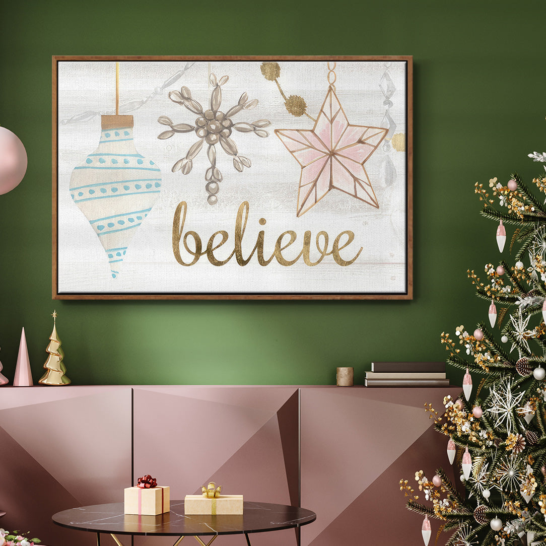 Elegant Ornaments Collection A - Floater Framed Canvas Print