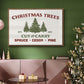 Christmas Farm Sign I - Floater Framed Canvas Print