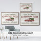 Christmas Farm Sign II - Floater Framed Canvas Print