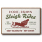 Christmas Farm Sign III - Floater Framed Canvas Print
