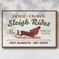 Christmas Farm Sign III - Floater Framed Canvas Print