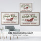 Christmas Farm Sign III - Floater Framed Canvas Print