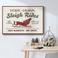 Christmas Farm Sign III - Floater Framed Canvas Print