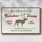 Christmas Farm Sign IV - Floater Framed Canvas Print