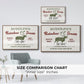 Christmas Farm Sign IV - Floater Framed Canvas Print