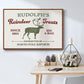 Christmas Farm Sign IV - Floater Framed Canvas Print