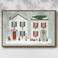 Festive Front Door Collection A - Floater Framed Canvas Print