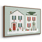 Festive Front Door Collection A - Floater Framed Canvas Print