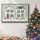 Festive Front Door Collection A - Floater Framed Canvas Print