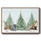 Christmas in the Forest Collection A - Floater Framed Canvas Print