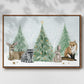 Christmas in the Forest Collection A - Floater Framed Canvas Print
