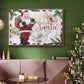 Christmas Par Avion I - Floater Framed Canvas Print