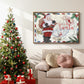 Christmas Par Avion I - Floater Framed Canvas Print