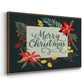 Bright Christmas Night Collection A - Floater Framed Canvas Print