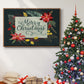 Bright Christmas Night Collection A - Floater Framed Canvas Print