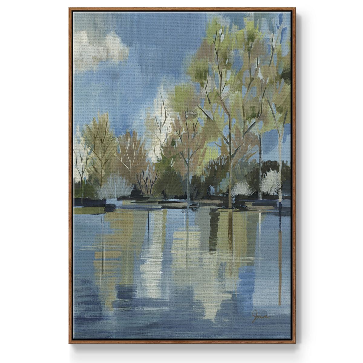 Enchanted Forest I - Floater Framed Canvas Print