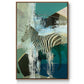 Crossing the Lines - Floater Framed Canvas Print