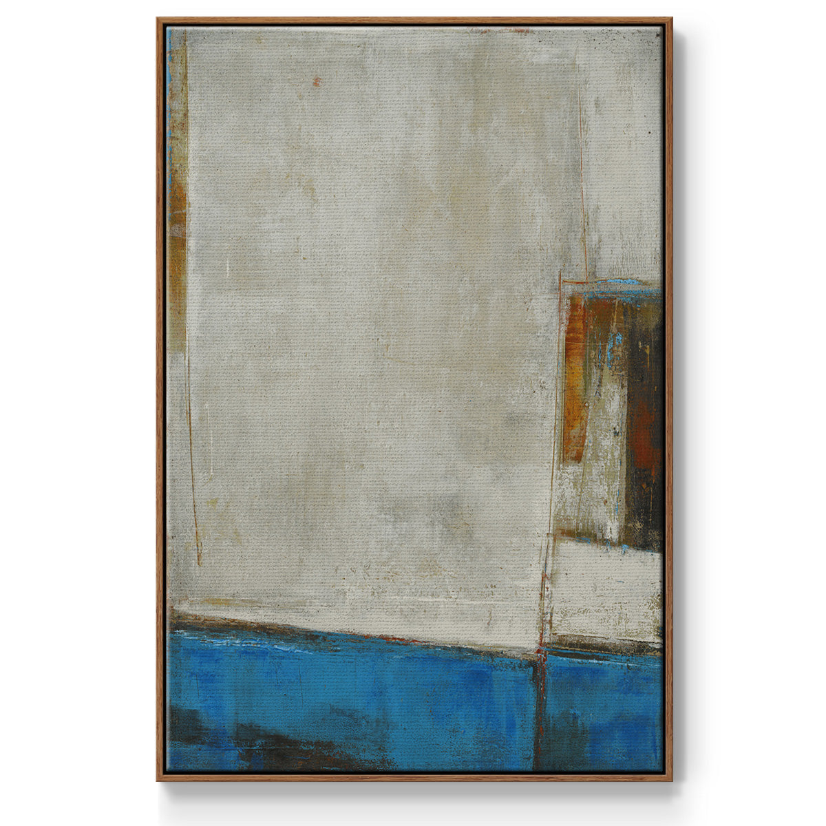 A Warped Window - Floater Framed Canvas Print
