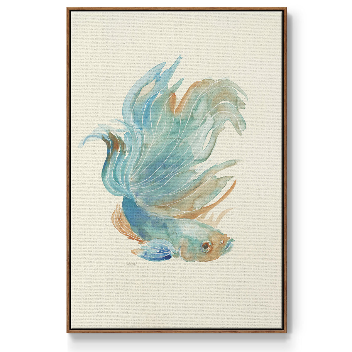Betta I - Floater Framed Canvas Print