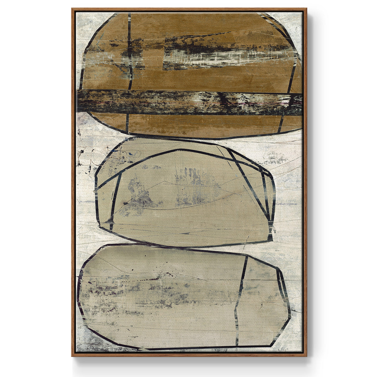 Dim Sum I - Floater Framed Canvas Print
