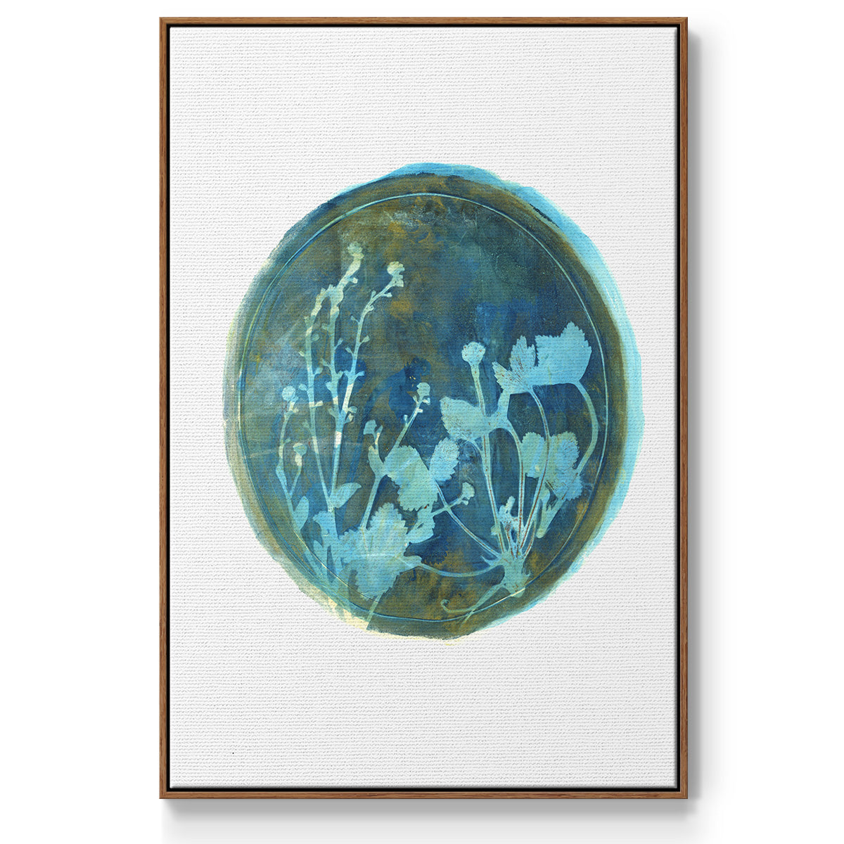 Strawberries and Forg I - Floater Framed Canvas Print