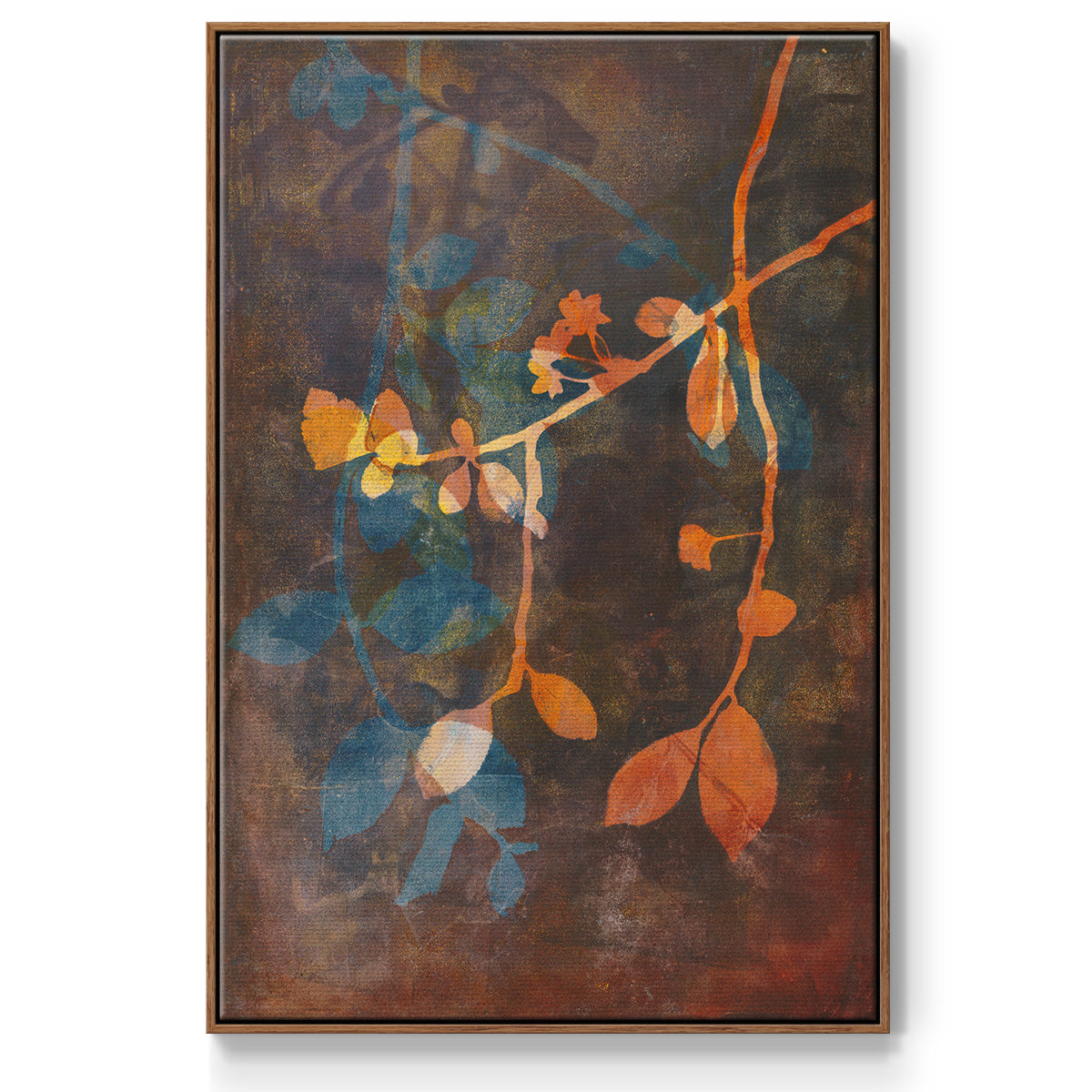 Branching Out V - Floater Framed Canvas Print