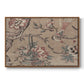 Vintage Abstract Print XVIII - Floater Framed Canvas Print