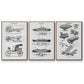 Industrial Flight - Floater Framed Canvas Set