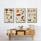 Mushroom Species VI - Floater Framed Canvas Set