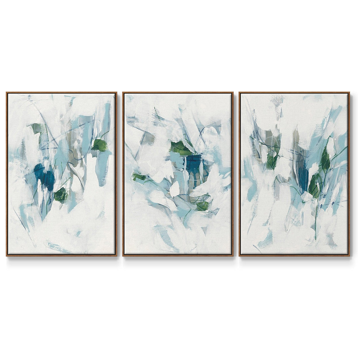 Ice Cavern I - Floater Framed Canvas Set