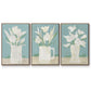 Muted Spring Arrangement I - Floater Framed Canvas Set