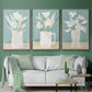 Muted Spring Arrangement I - Floater Framed Canvas Set