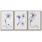 Wobbly Blooms I - Floater Framed Canvas Set