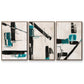 Geometry Notes I - Floater Framed Canvas Set