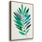 Palm Frond Flow I - Floater Framed Canvas Set