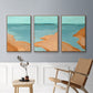 Out on the Sandbar I - Floater Framed Canvas Set