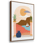 Paper Scene I - Floater Framed Canvas Set