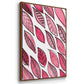 Patterned Leaf Shapes I - Floater Framed Canvas Set