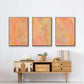 Peach Bliss I - Floater Framed Canvas Set
