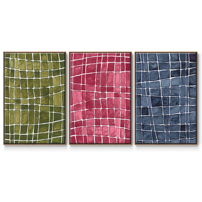 Square Bluff I - Floater Framed Canvas Set