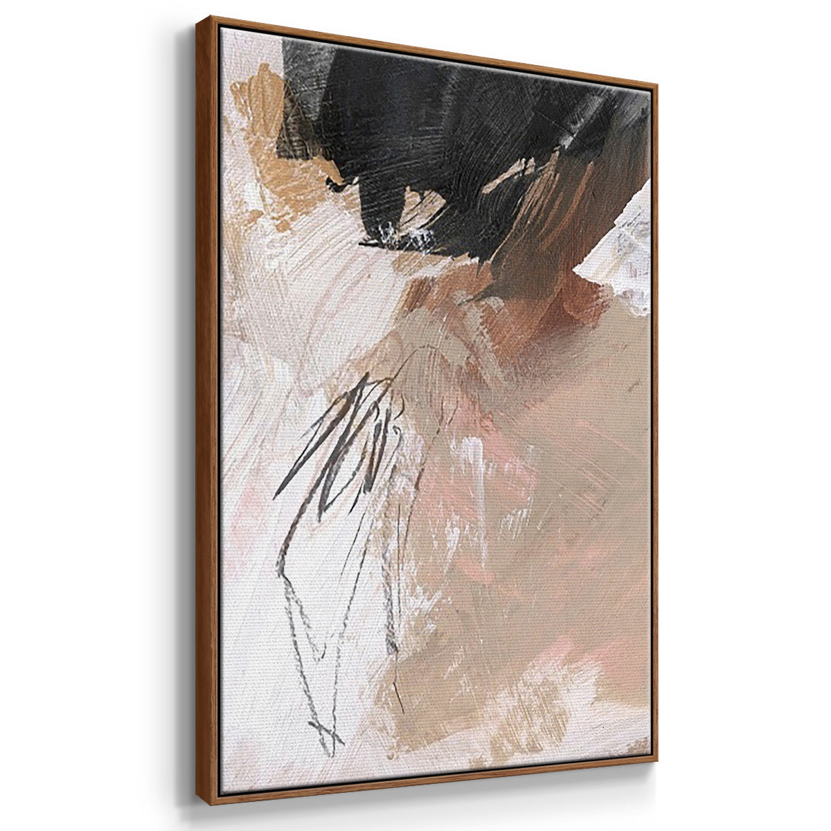 Unbleached Neutrals IV - Floater Framed Canvas Set