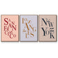 City Center Type I - Floater Framed Canvas Set